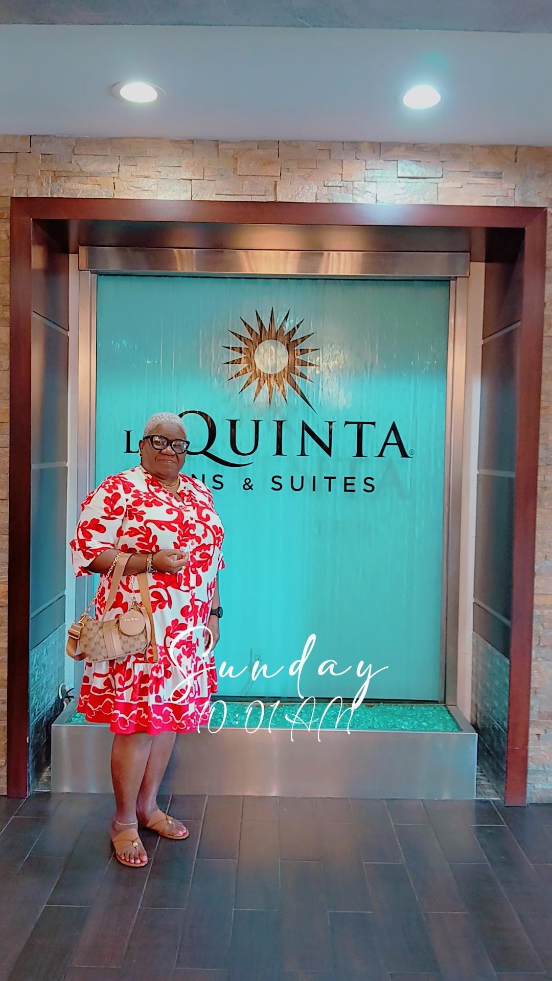 In La Quinta beautiful lobby. So welcoming 