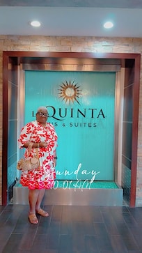 In La Quinta beautiful lobby. So welcoming