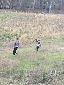 There is a large field before you get to the woods/lake that my boys loved to explore.