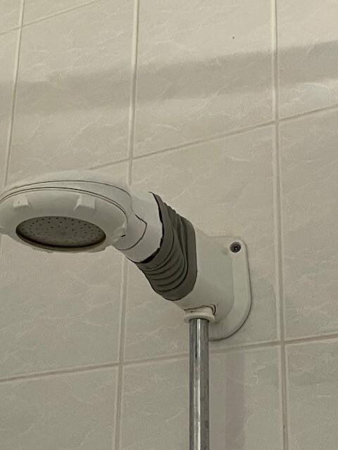 Broken shower head
