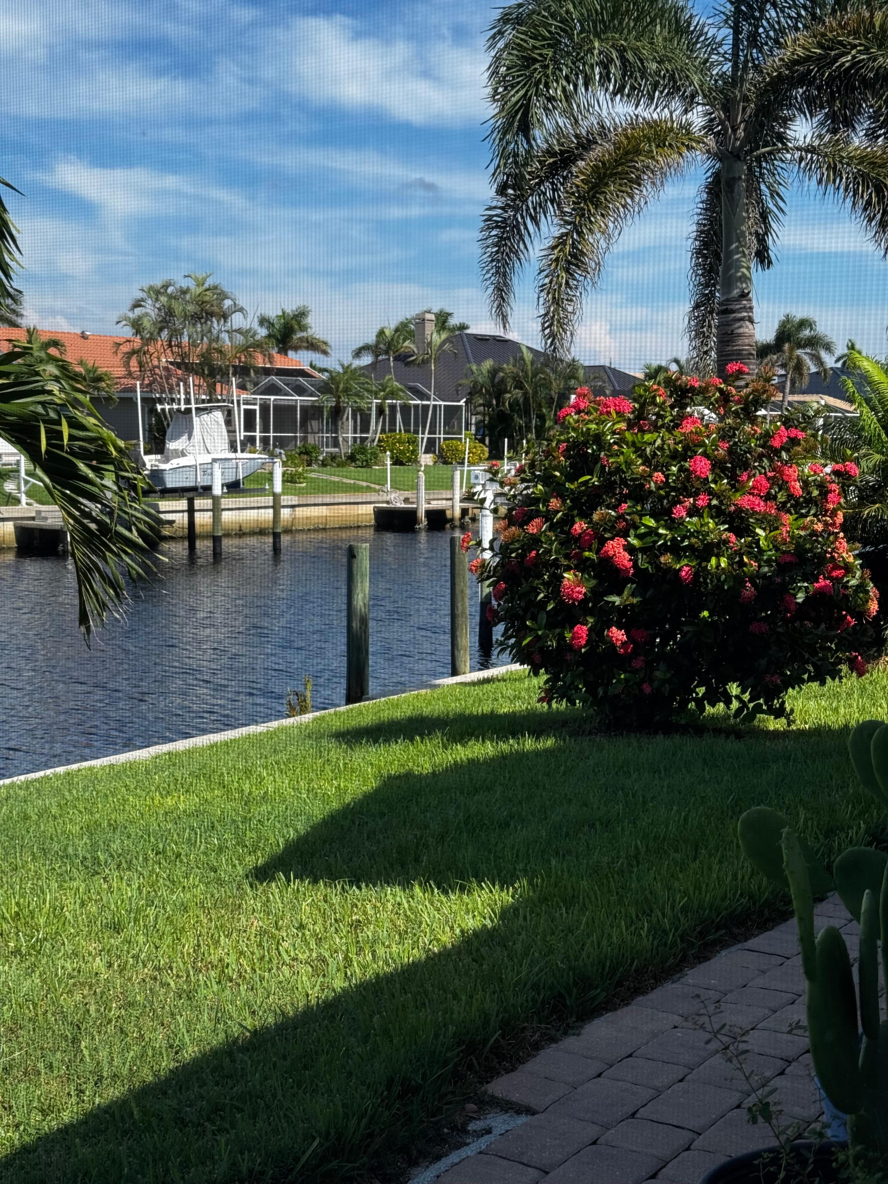 Backyard view of Canal
