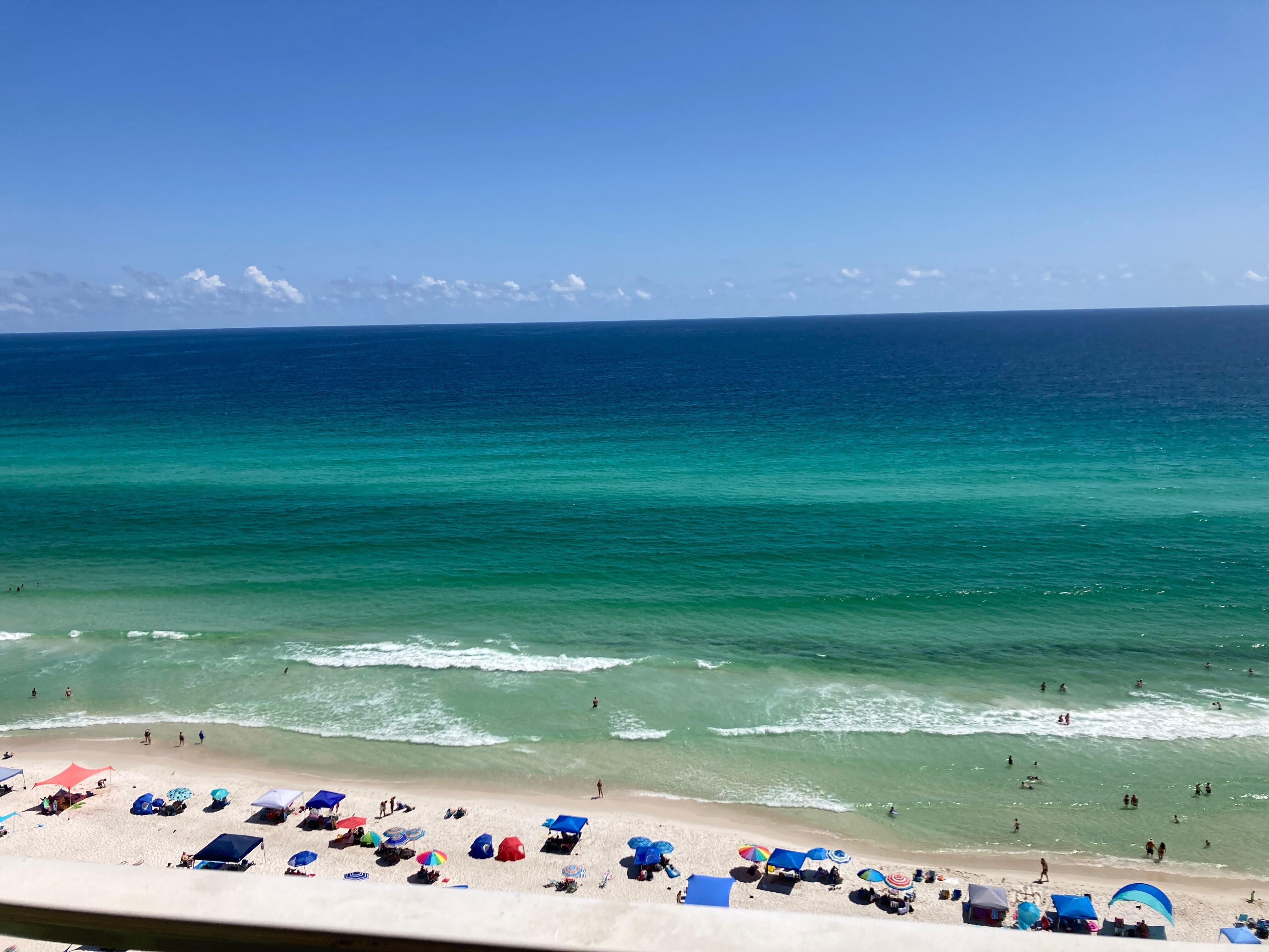 Our beautiful view from the balcony of the condo