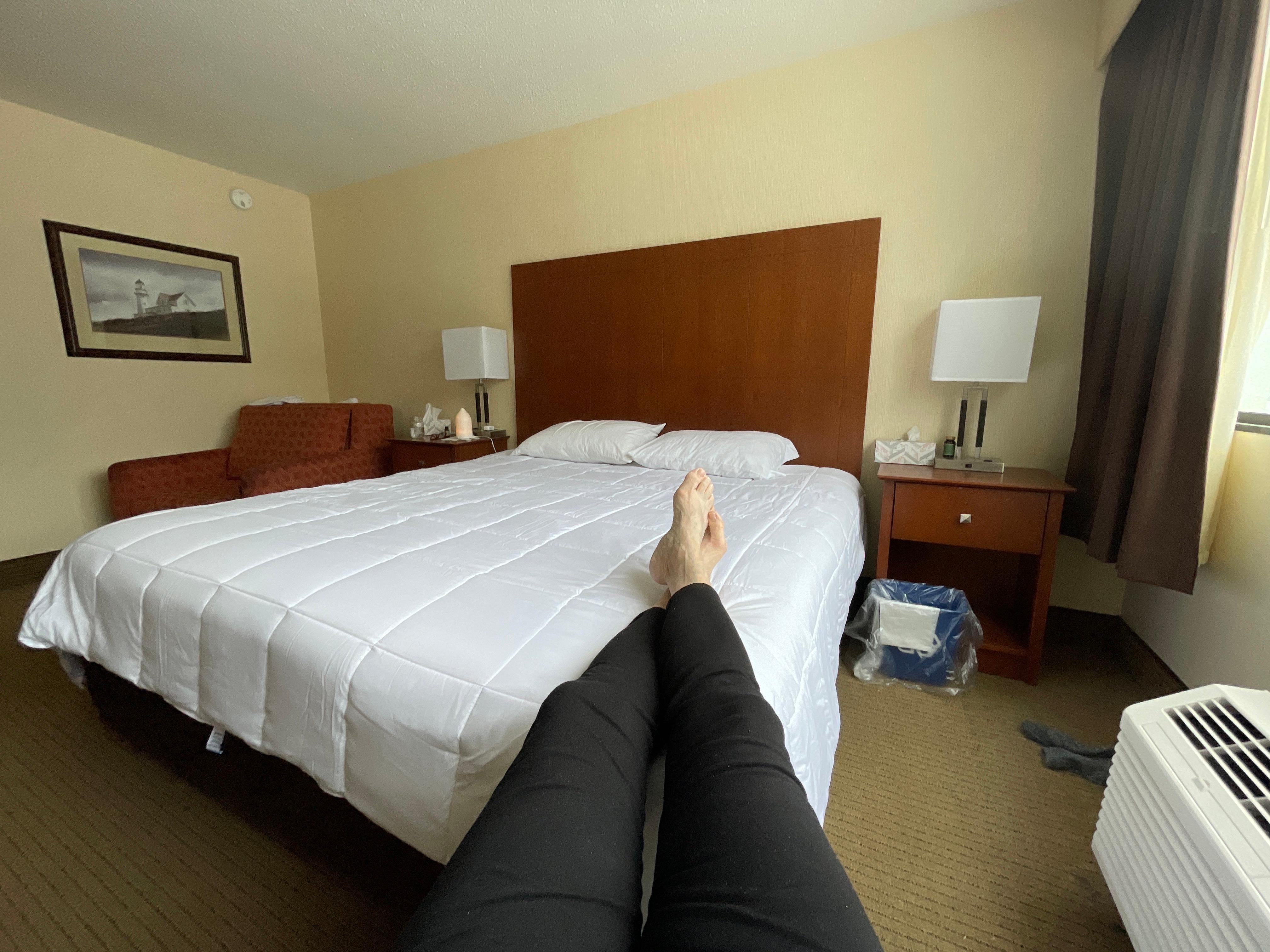 Amazingly comfortable king bed