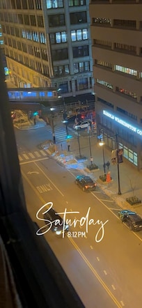 Our last night stay was freezing..so we sat in the window nook and enjoyed the views