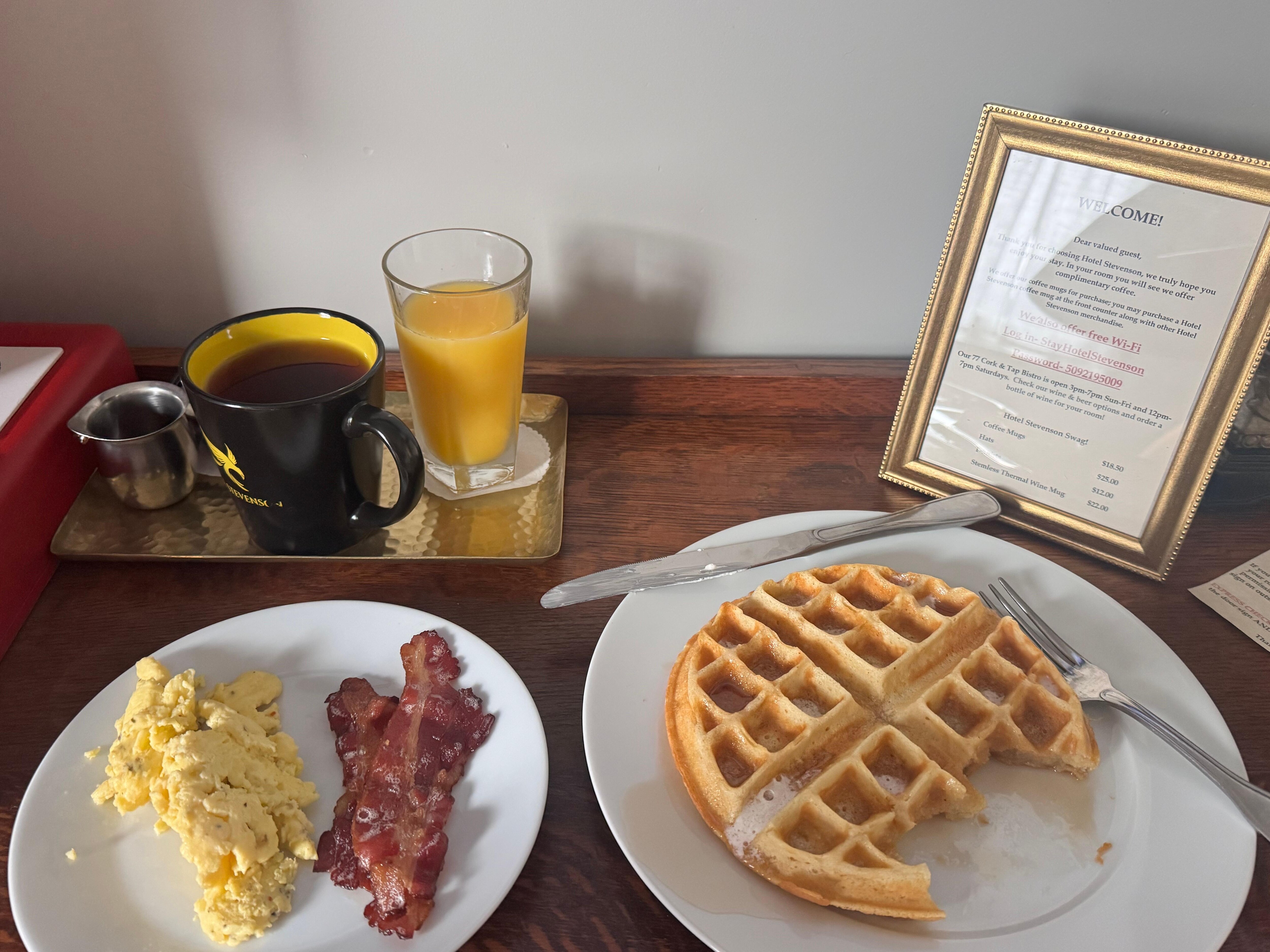 Breakfast was excellent!!