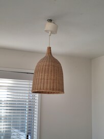 Broken ceiling light