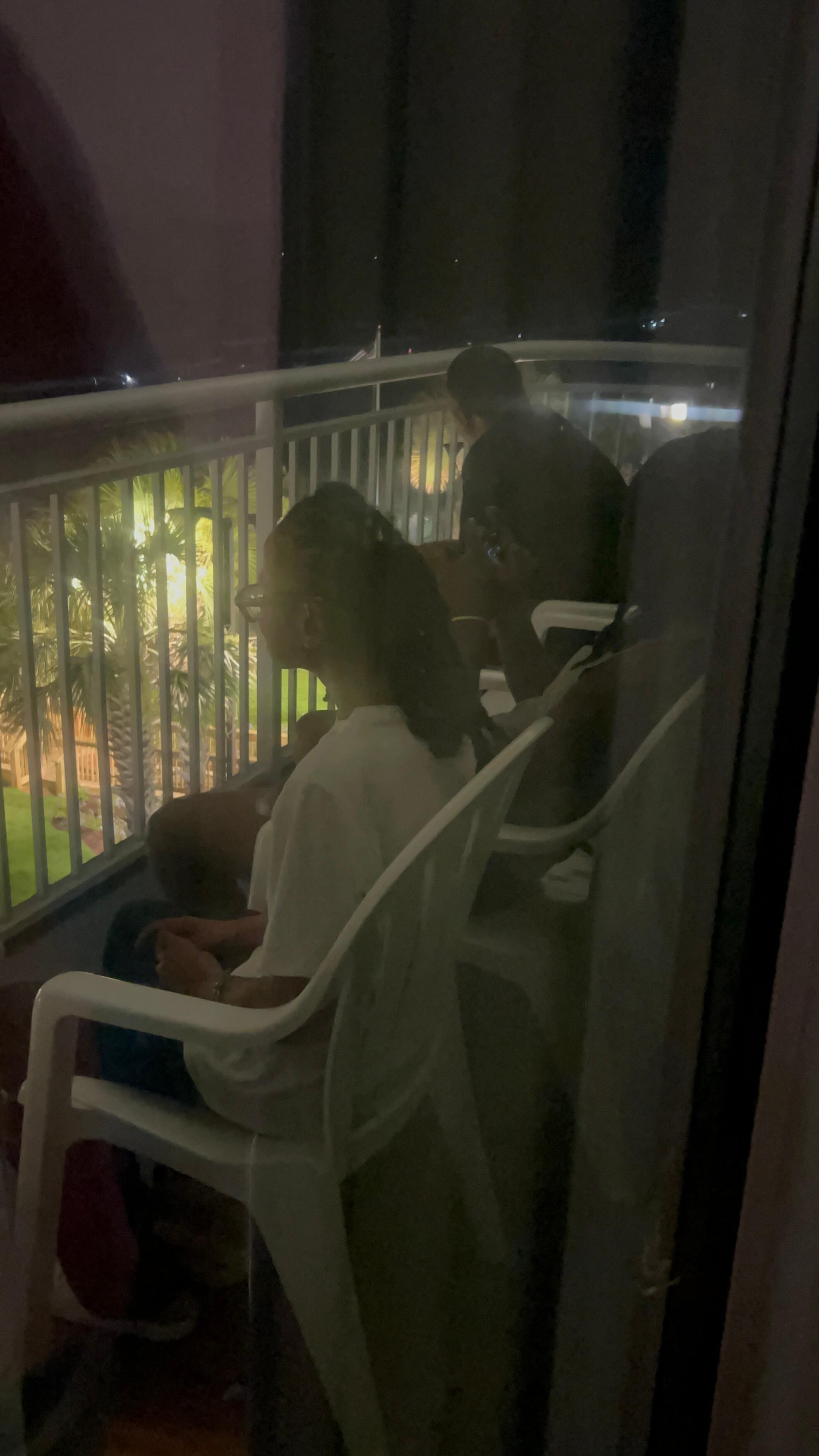 Spent a lot of time on the balcony!