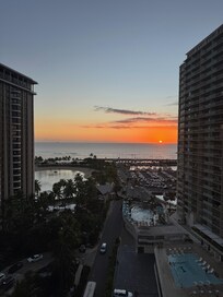 Sunset view from the balcony