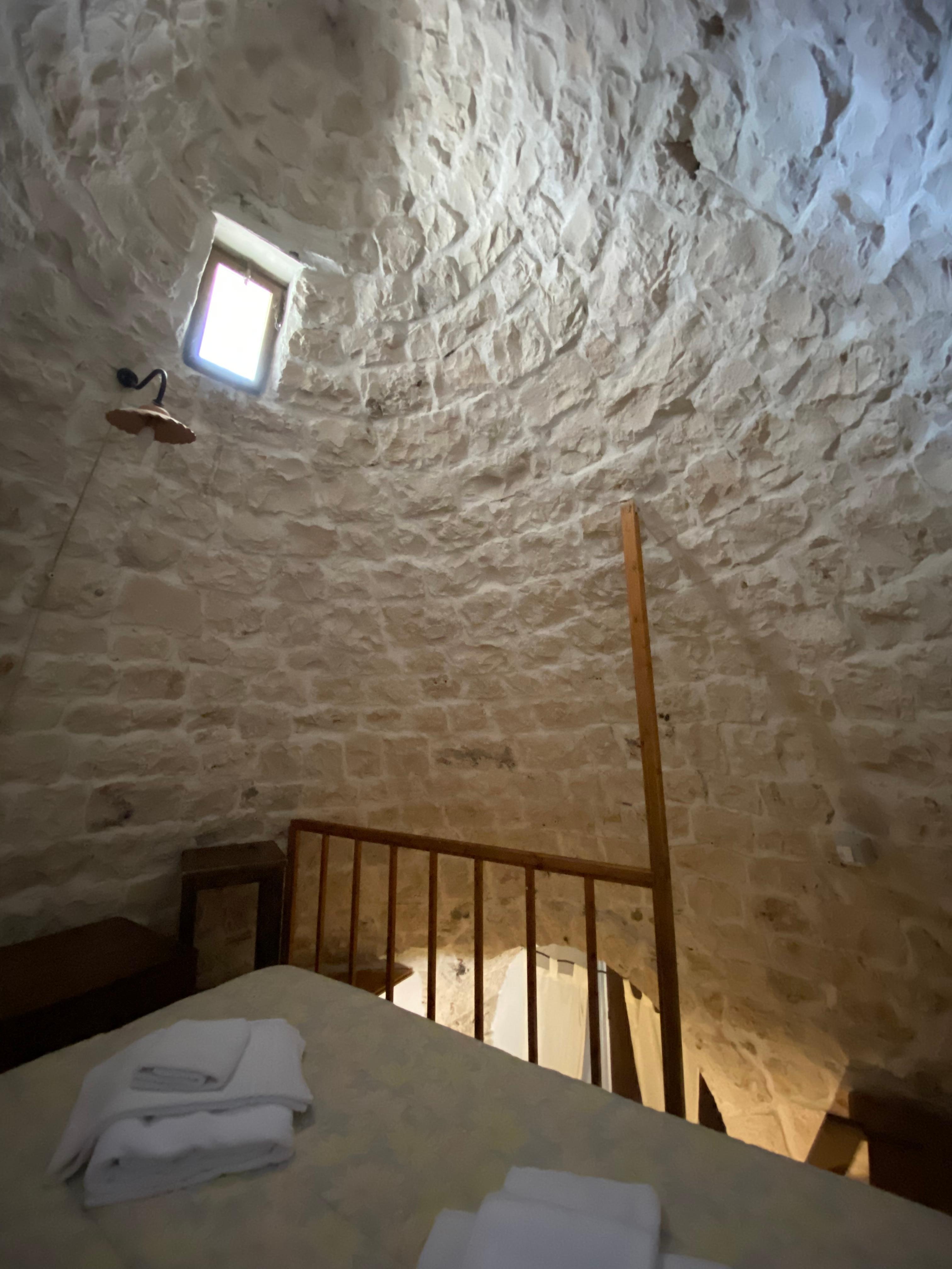 The bed in the loft!