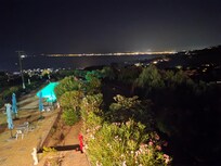 Vue du balcon,de nuit sur Ajaccio