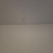 Ceiling cracks for rain drips