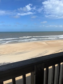 Beach view from back balcony.