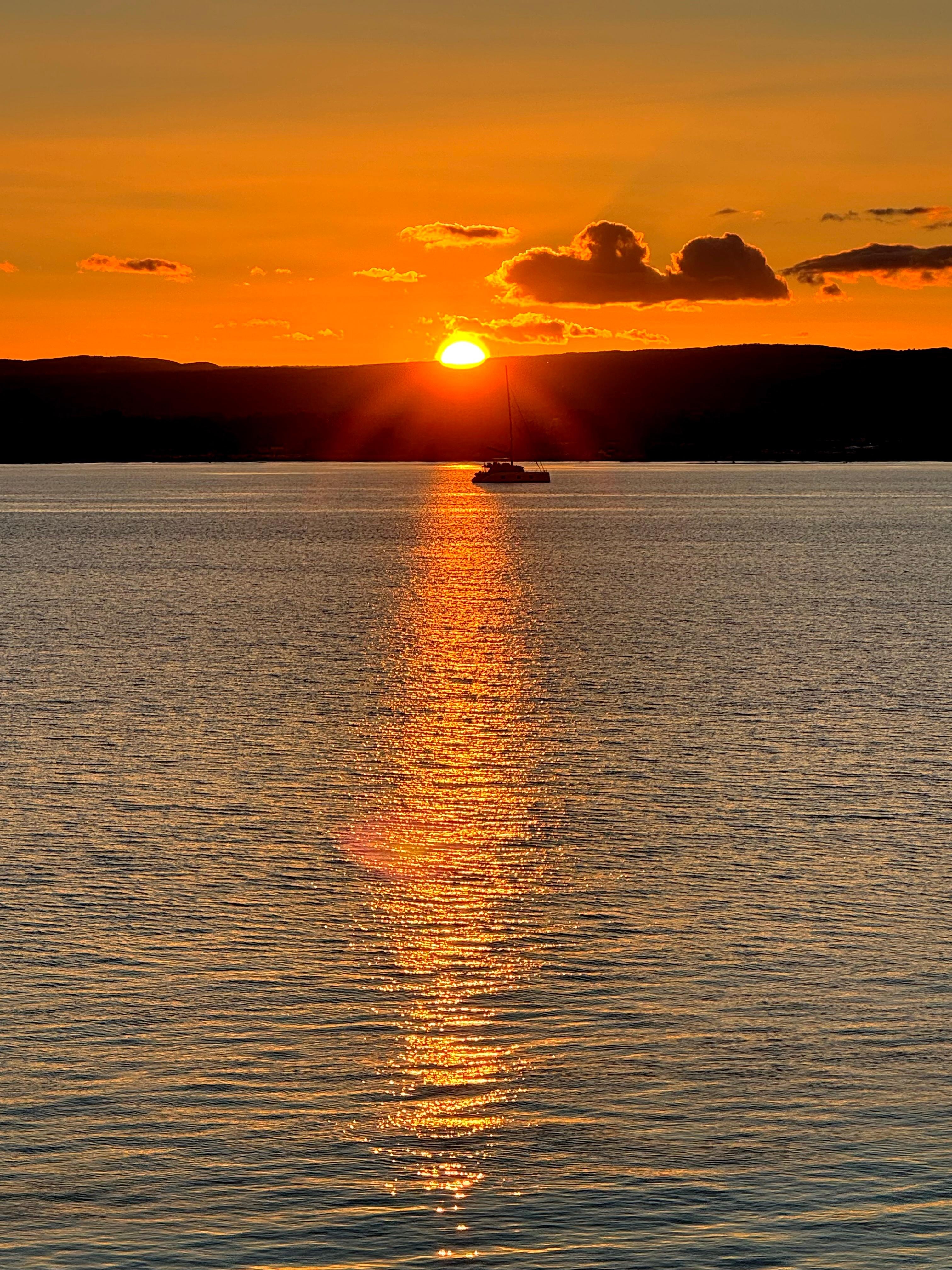 Sunset from the balcony.