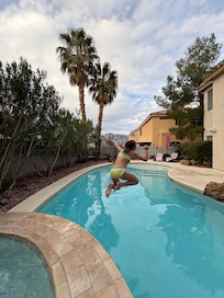 We are from SD/MN and even tho it was 50/60’s here - the pool and hot tub was perfect for ALL of us!