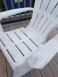 Filthy deck chair