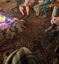 This was the scene every night, they even had wood available for the firepits 😊