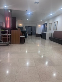 Lobby in terrible condition.