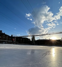 The infamous outdoor rink