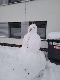 Genug Schnee auf dem Parkplatz