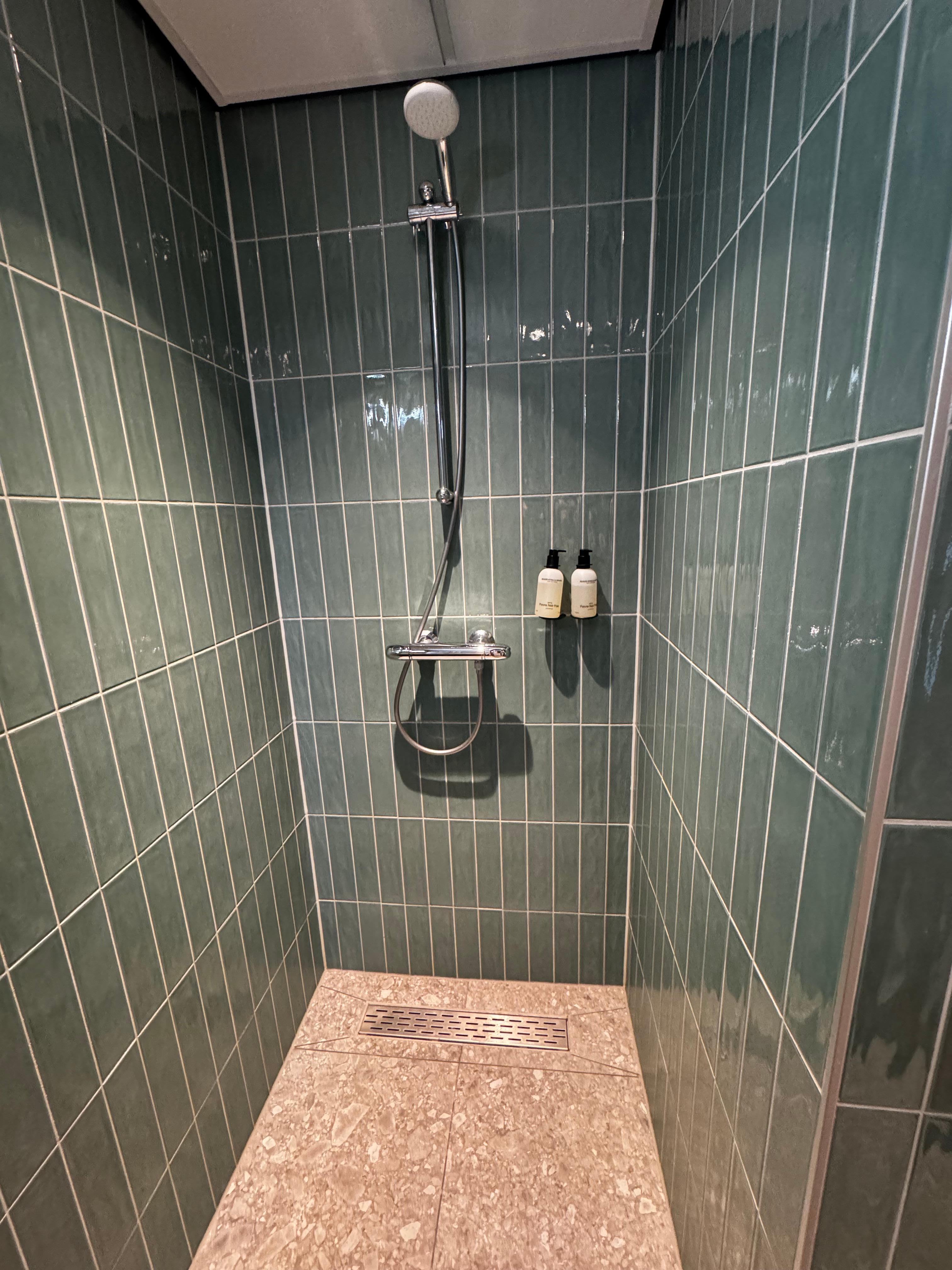 Shower sprays outside of shower no matter how careful you are!