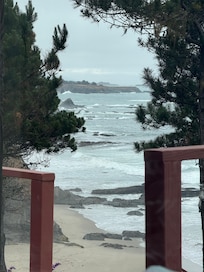 Looking south is majestic coastline