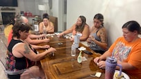 Intense game night into the early am hours! (There are games there 4 use but we brought our own)