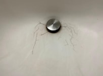 Sink was stained and cracked