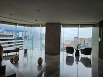 living salon view of Victoria Harbor