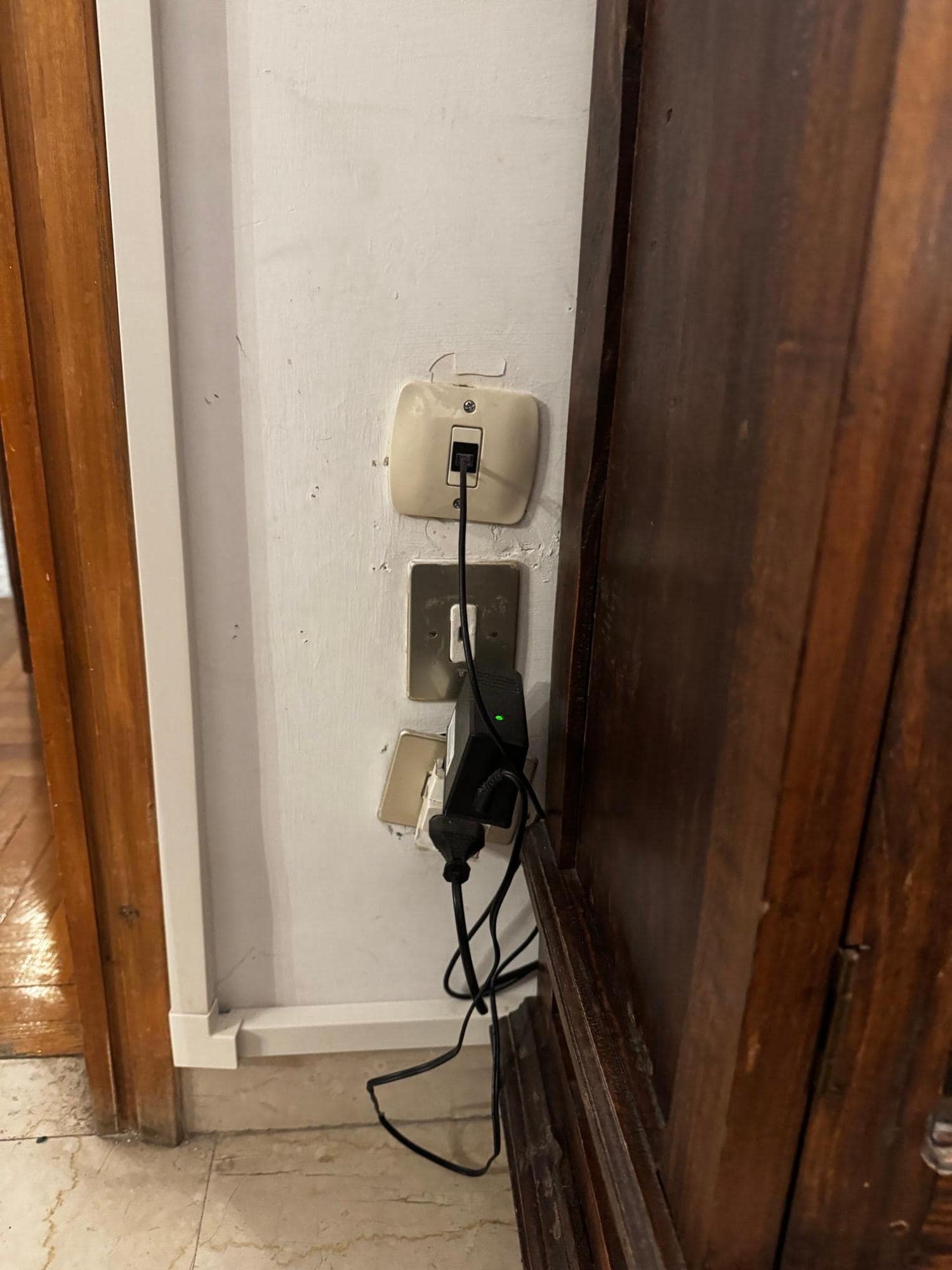 Sockets detaching from the wall