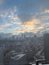 View from our hotel room on the 15th floor.