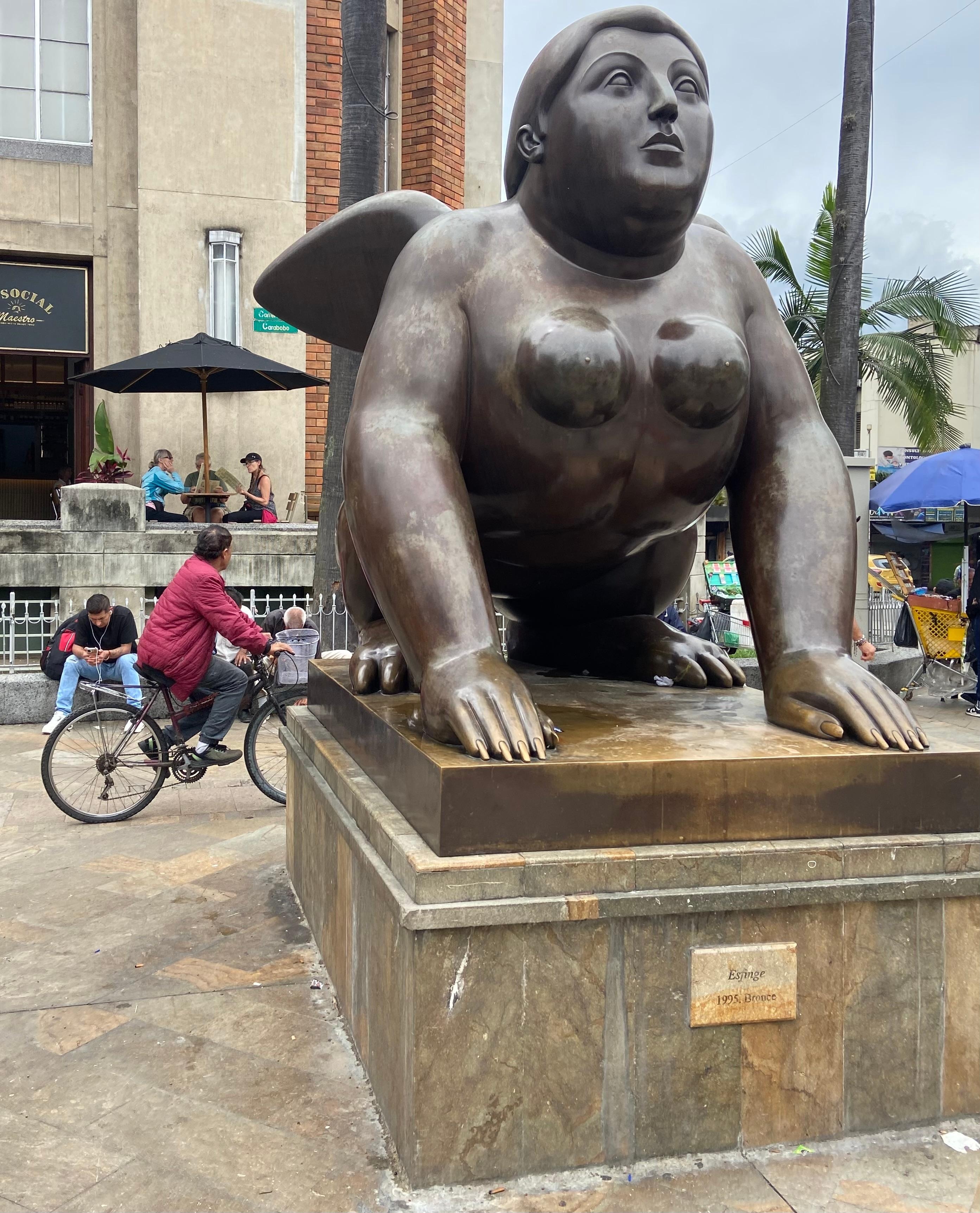 Outside the Botero museum