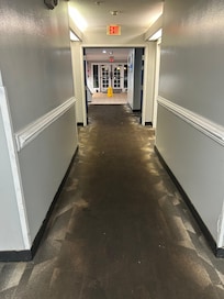 Ground floor hall looking out the front entrance.