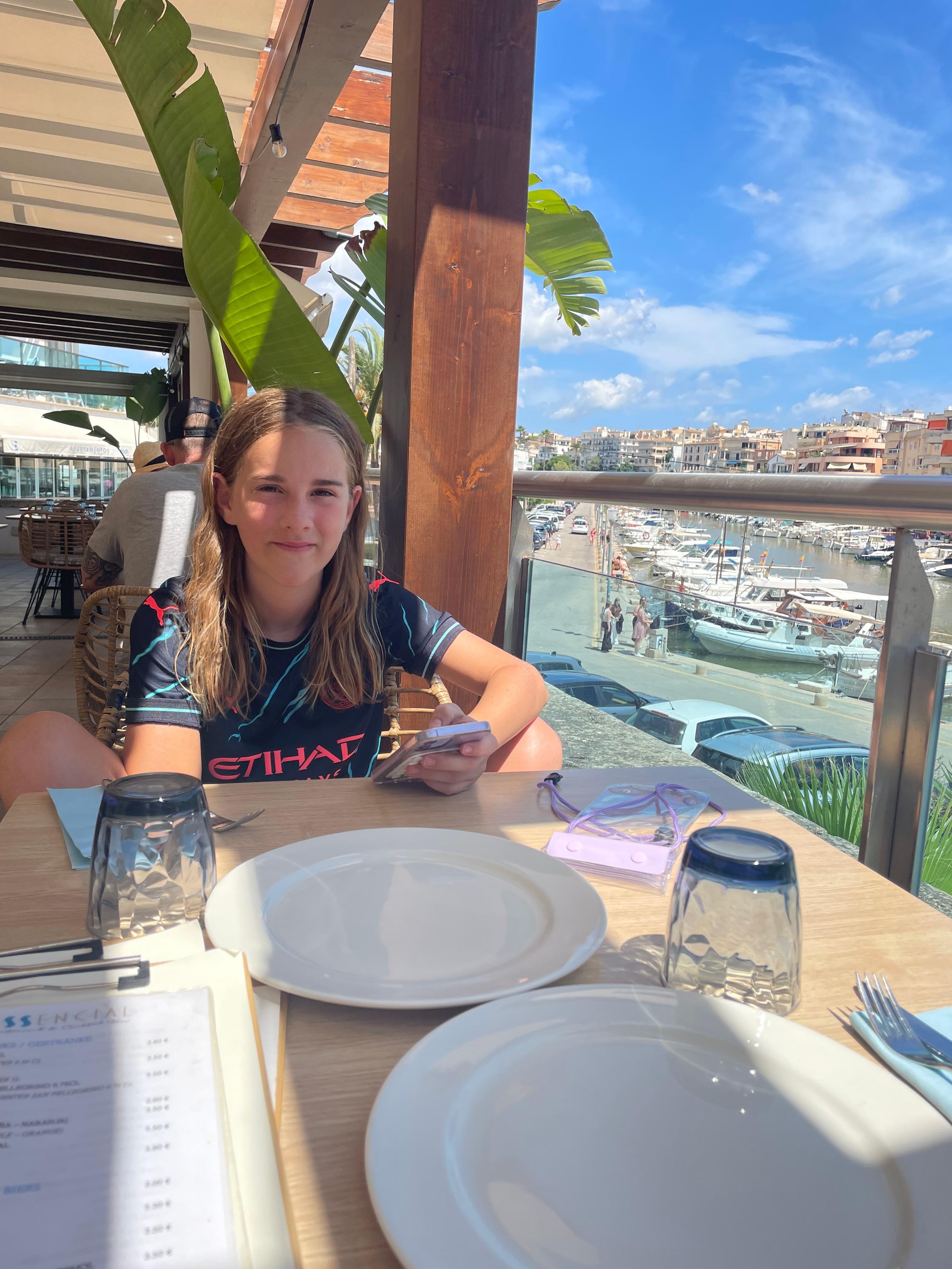Restaurant overlooking the marina