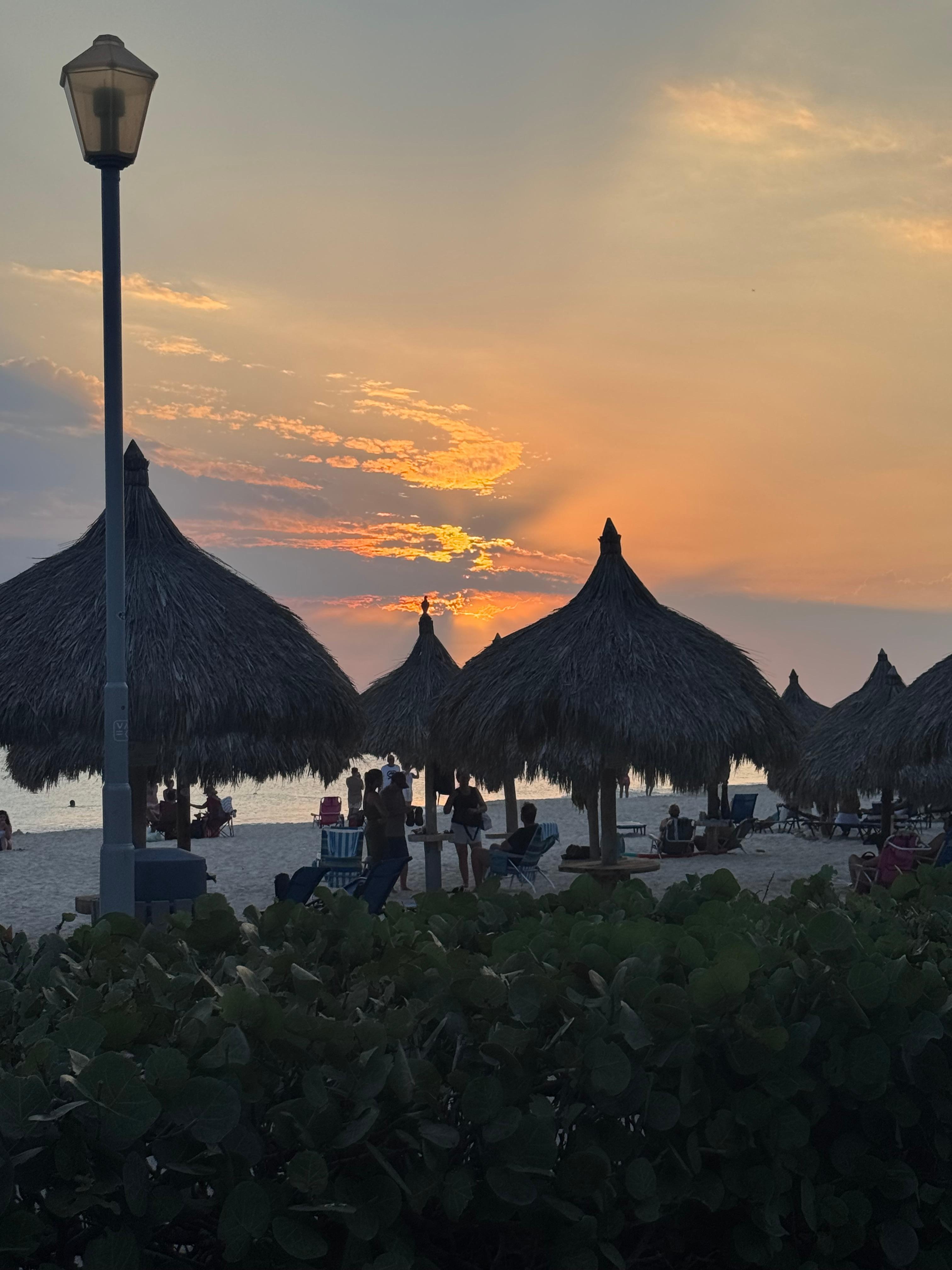 Sunset over the Beach 