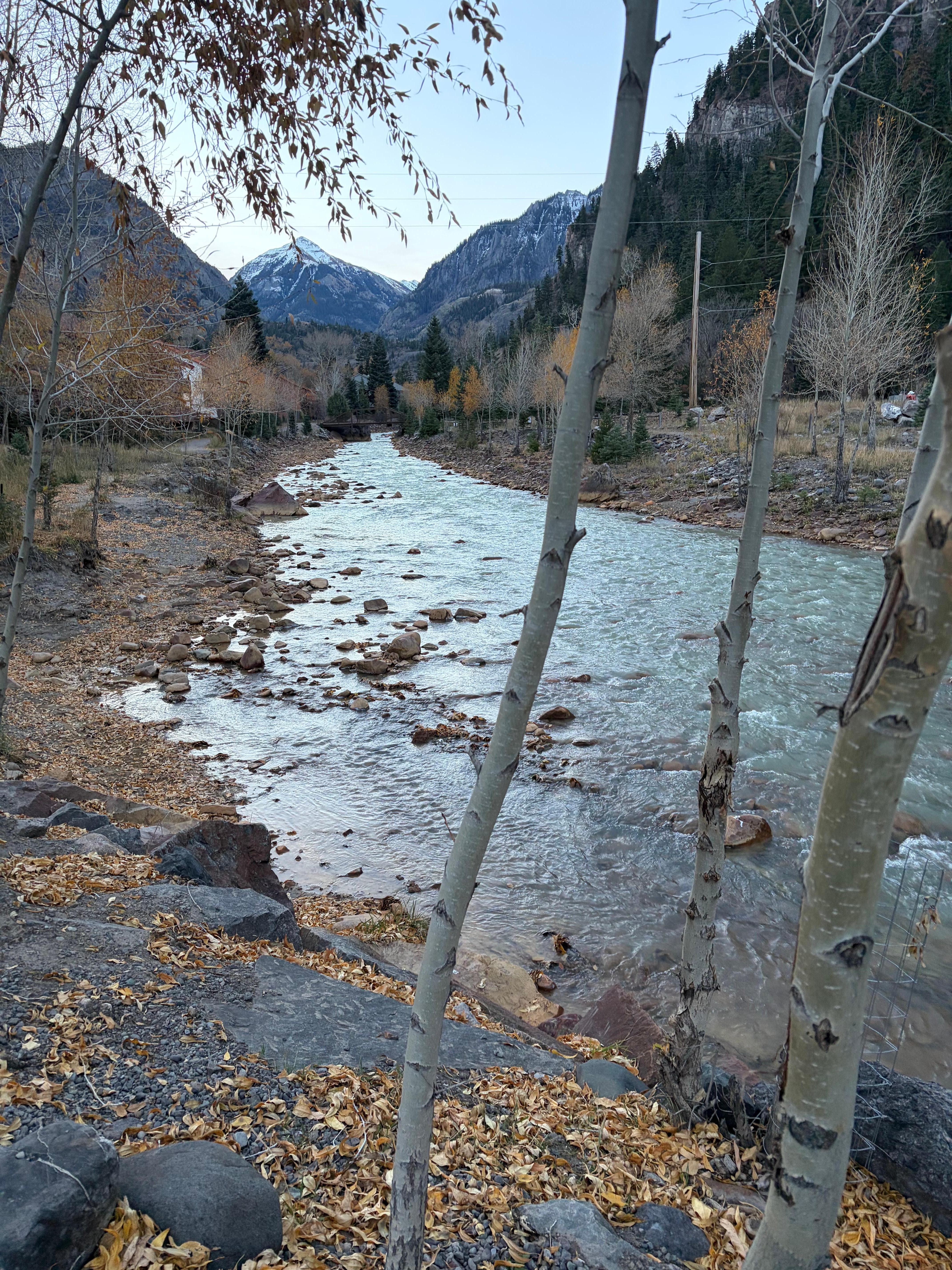 Uncompahgre River behind the Lodge