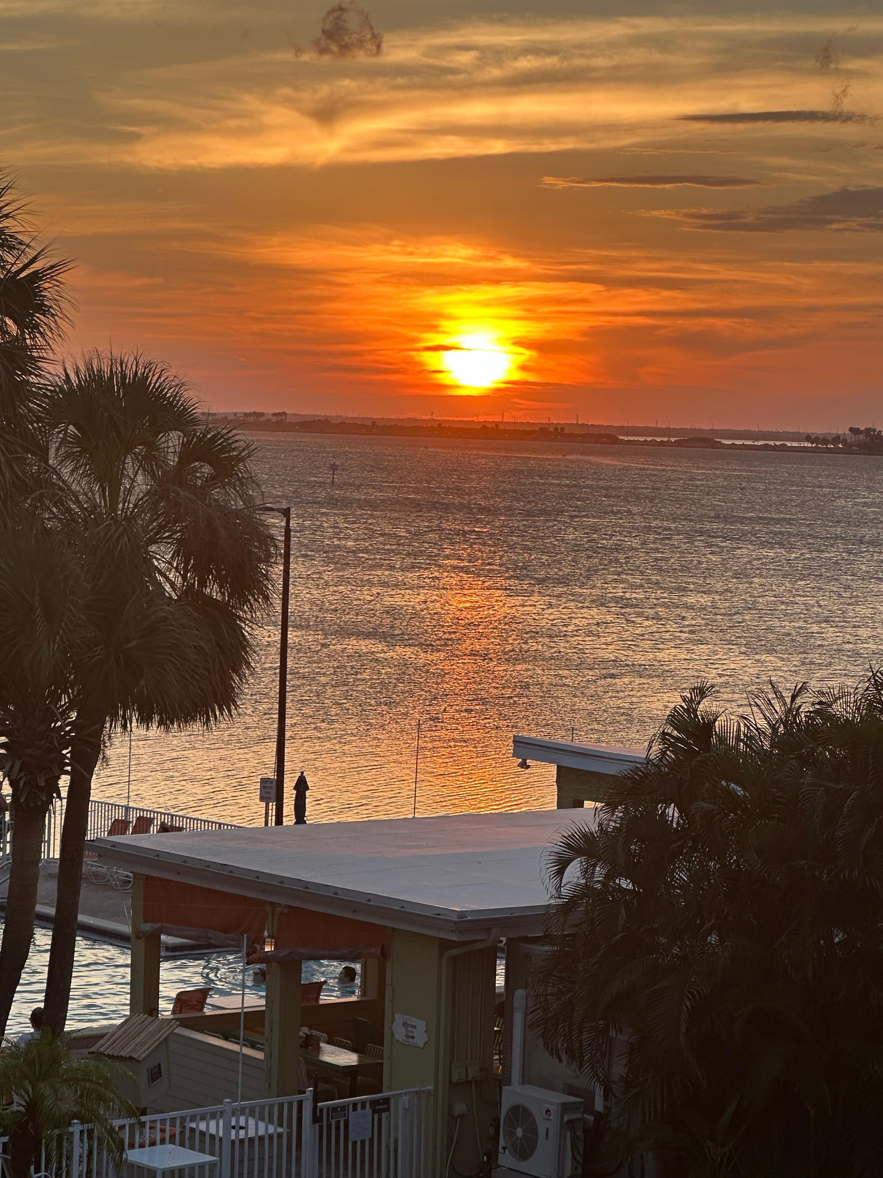 Sunset from the balcony 