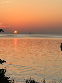 Sunrise view from the deck.
