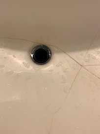 Sink cracked