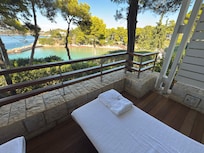 Large patio.