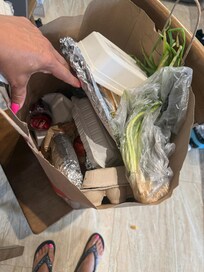 Trash of the items thrown away