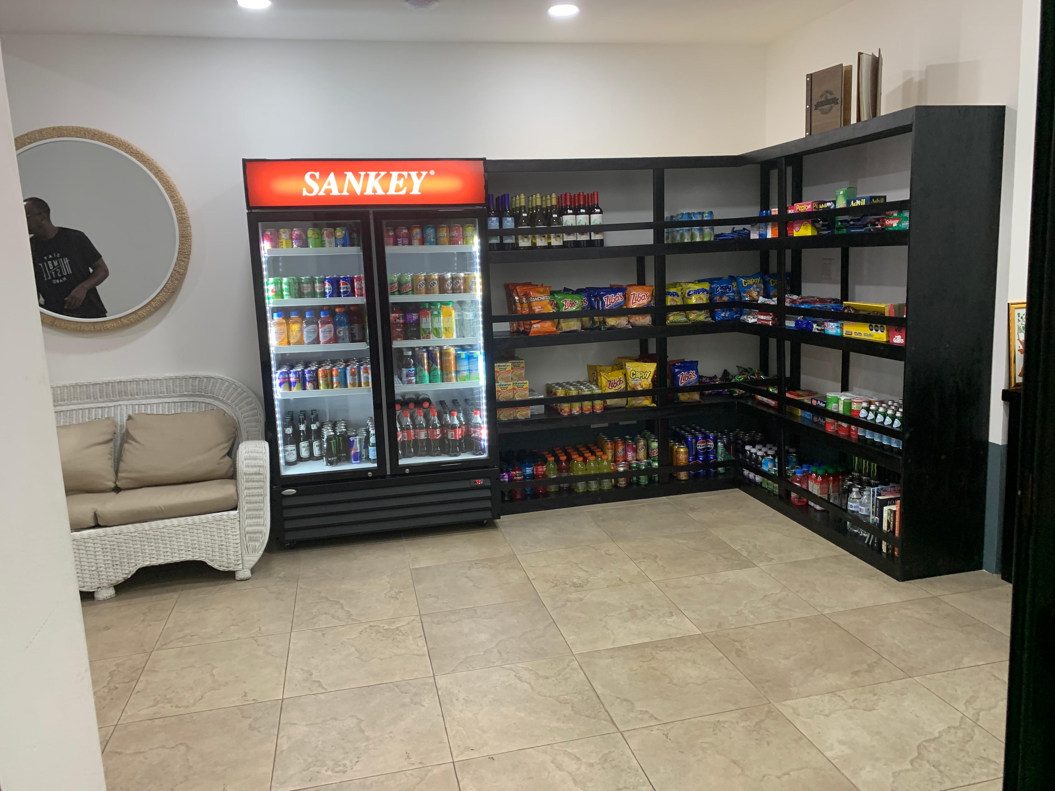 Hotel lobby and snacks 
