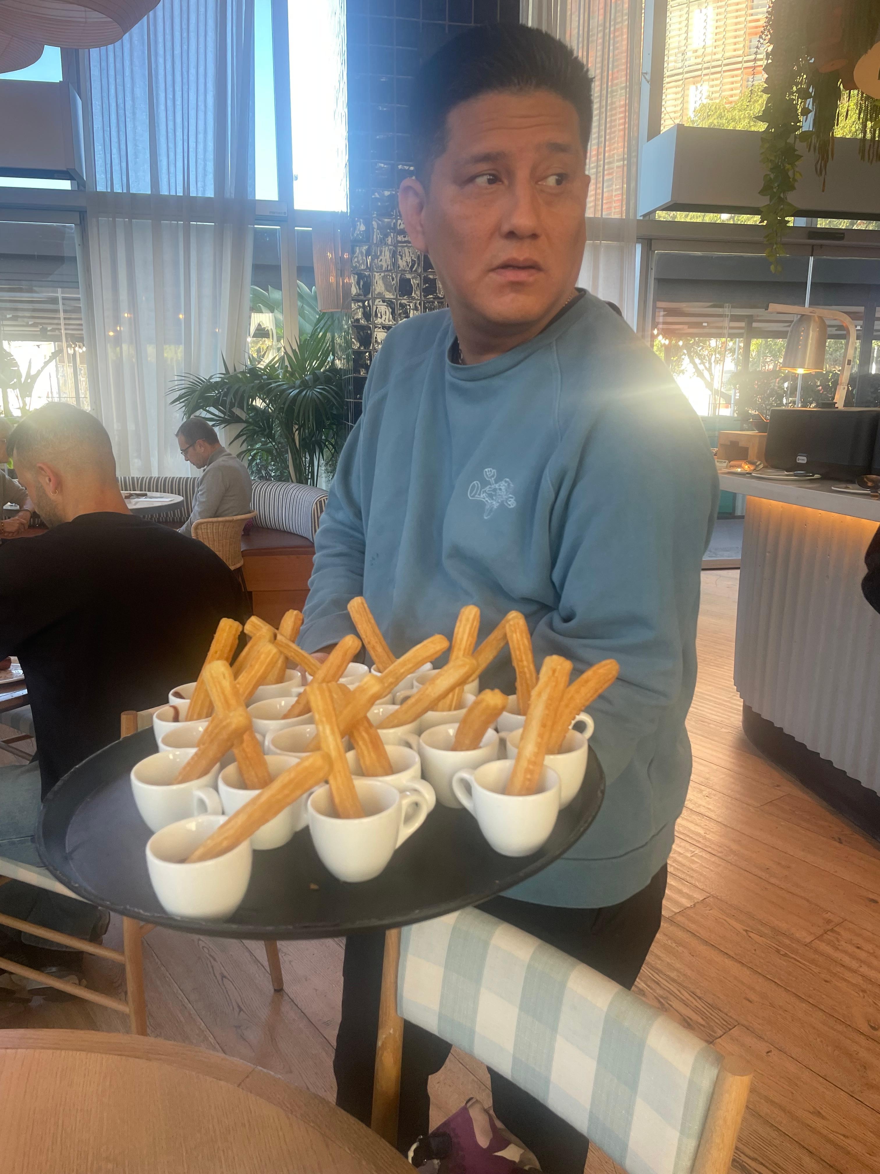 Fresh Churro in chocolate!!