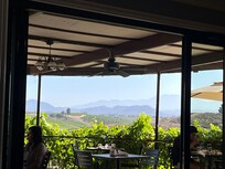The view from the restaurant.