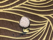 Burn hole on bed cover