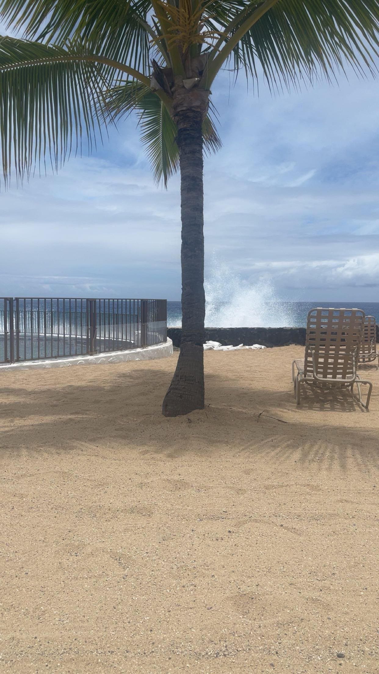 View from the beach on property