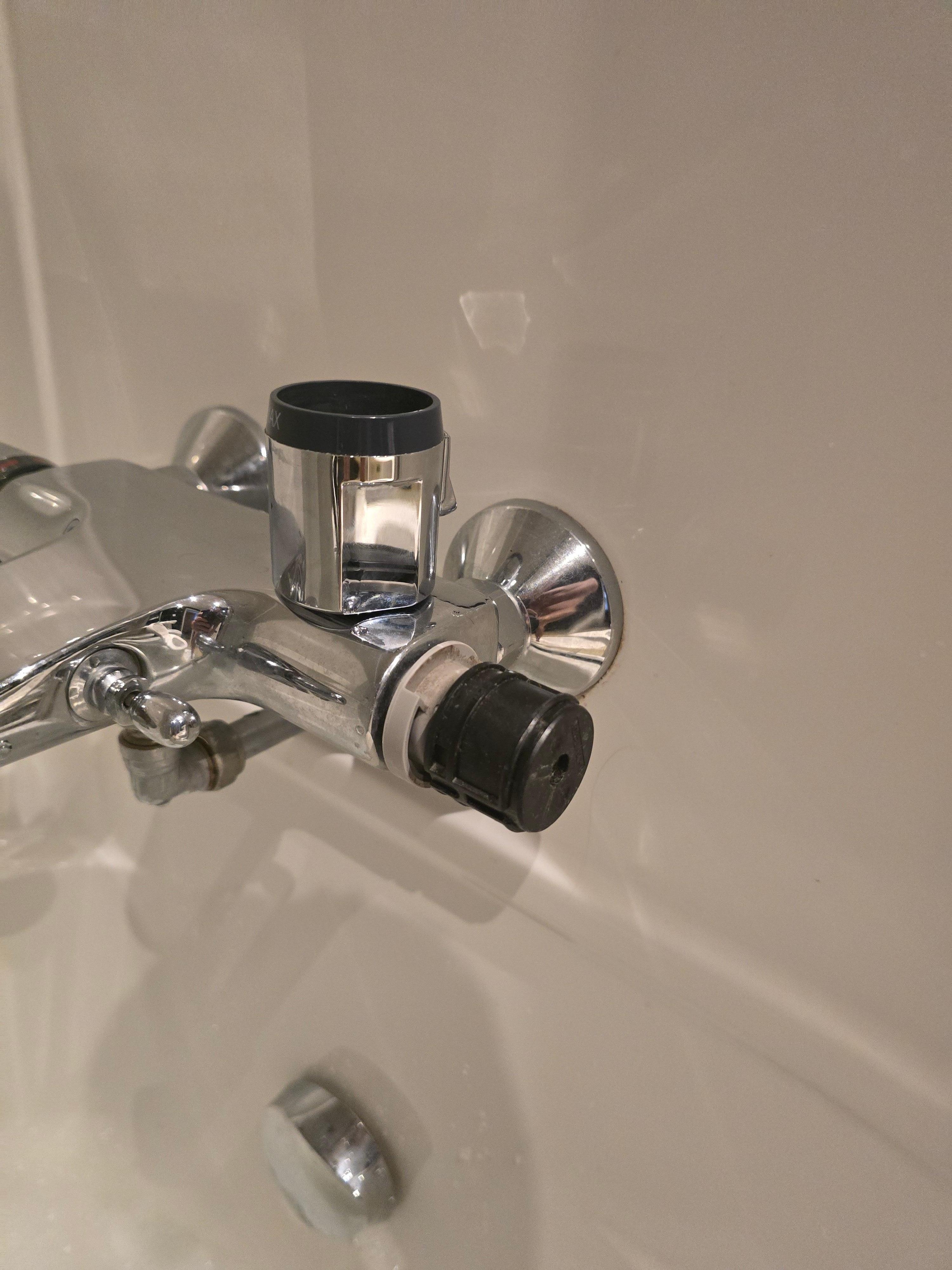 Tap handle wasnt attached 