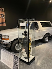 OJ’s Bronco at Alcatraz museum