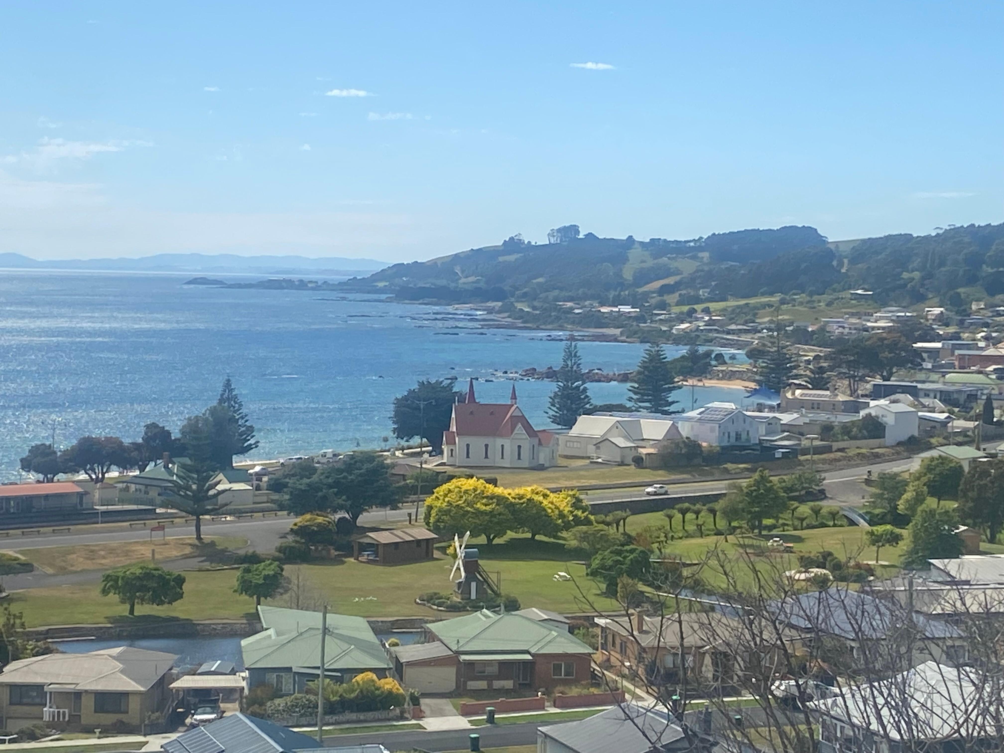 View from the downstairs balcony.