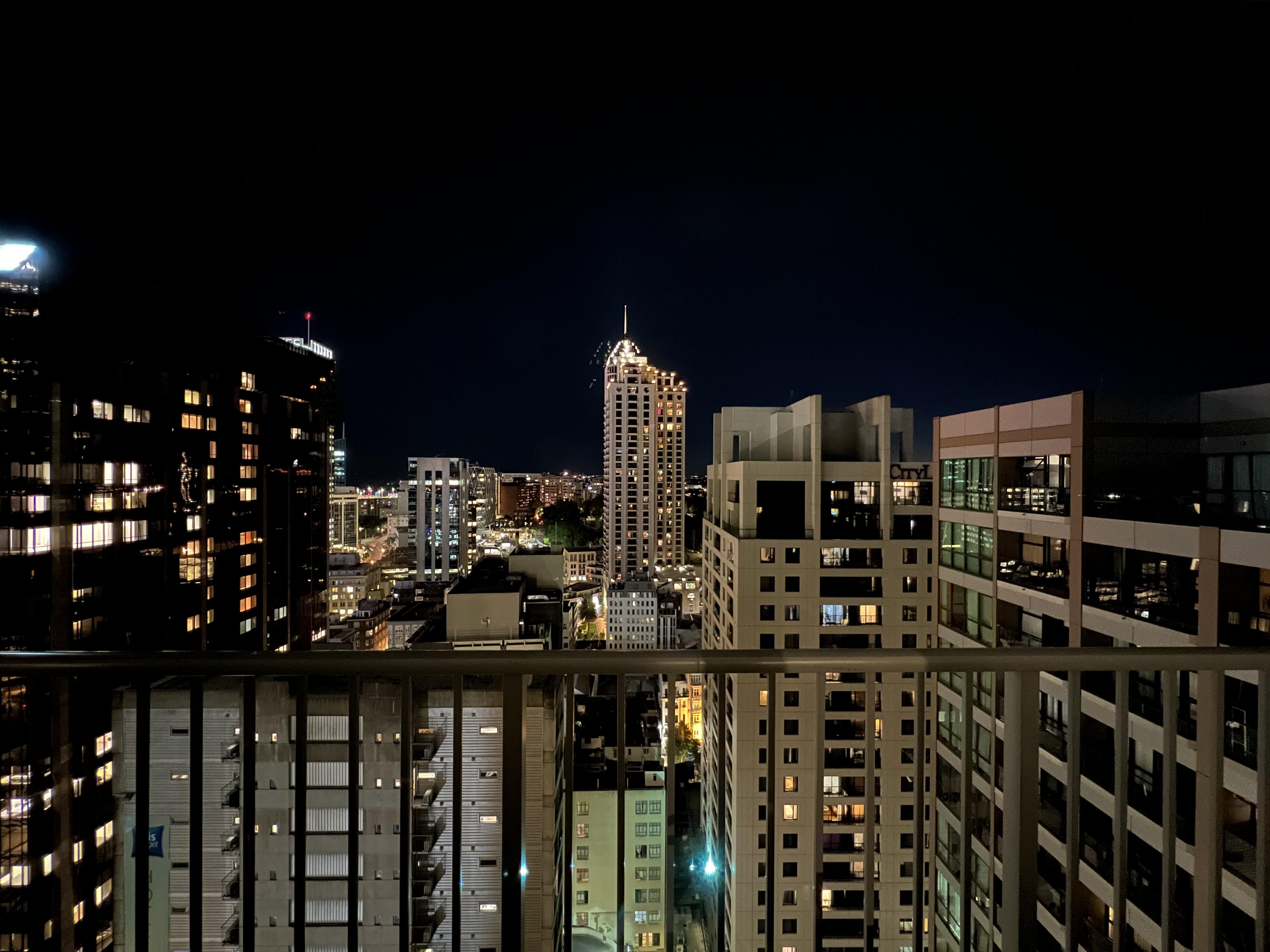Looking west from 23rd floor room