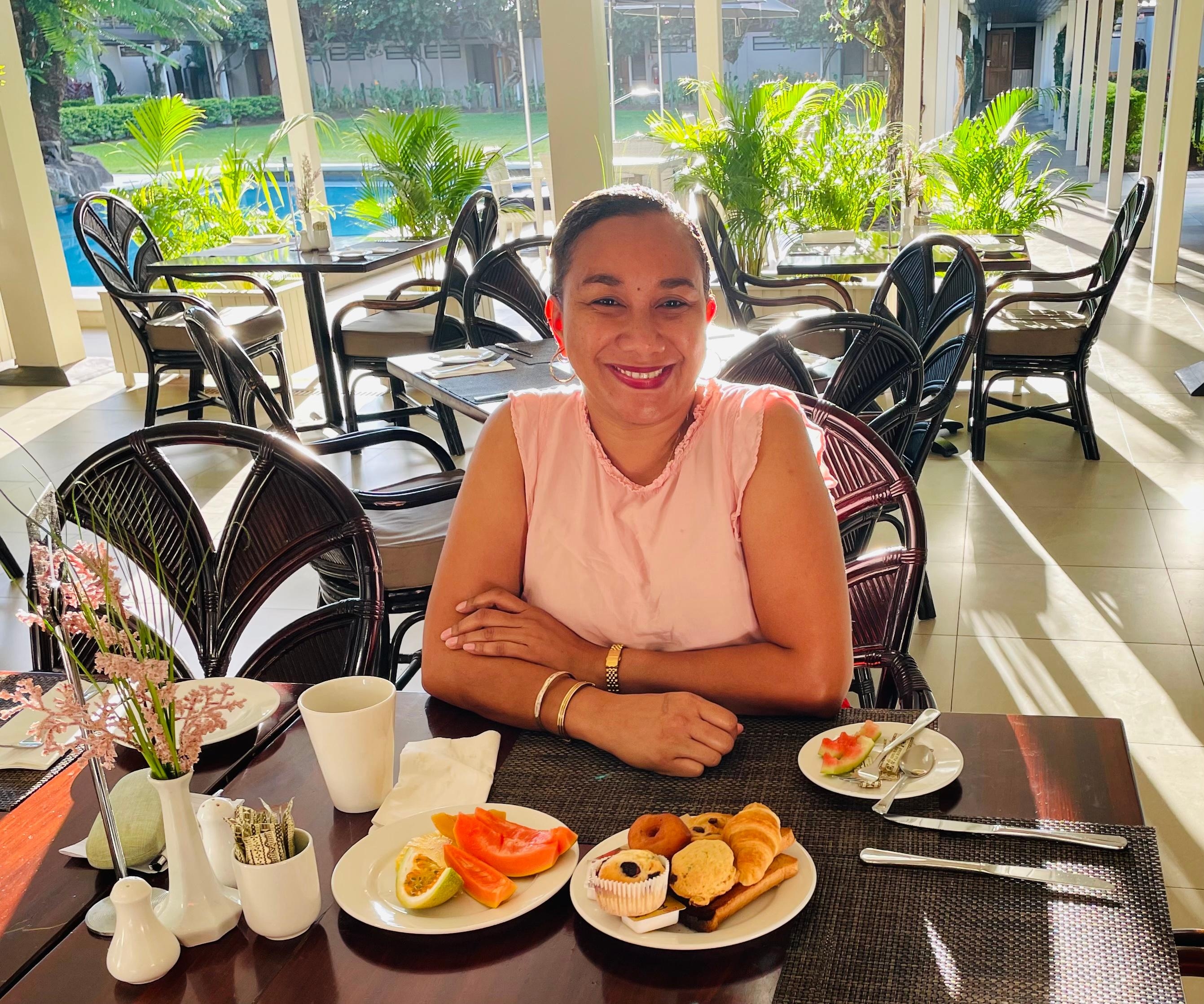 Breakfast with variety of fruits was great!